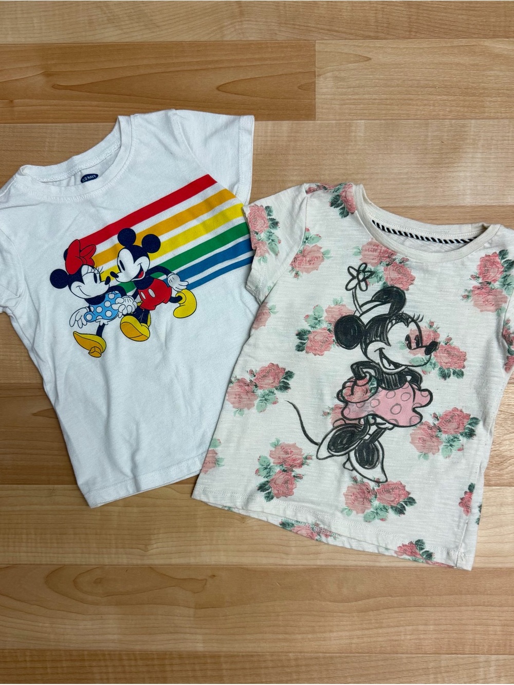 Disney Mickey & Minnie Girls Shirt Bundle Size 3T Set of 2